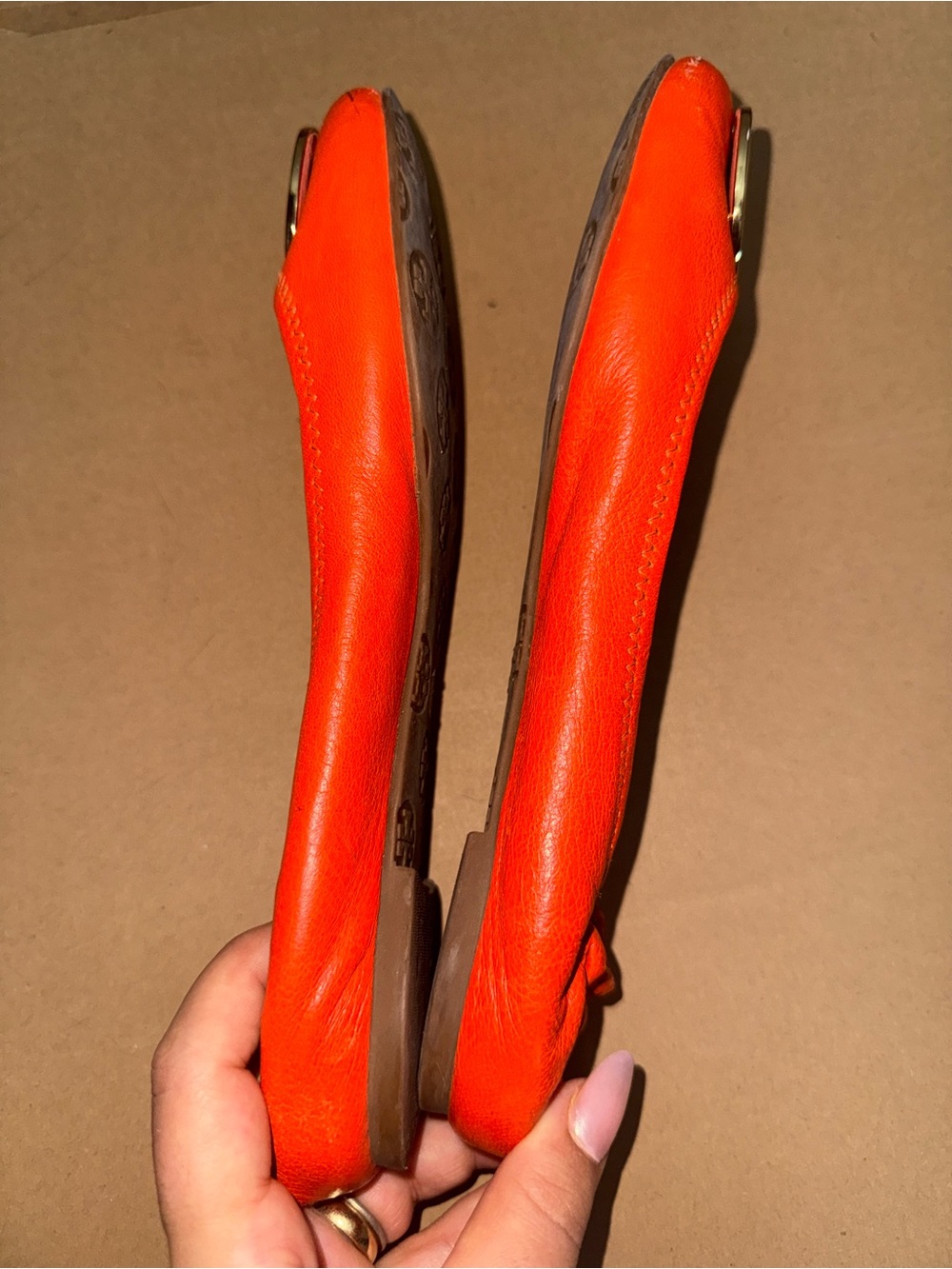 Tory Burch Ballet flats orange size 9 - Picture 7 of 9